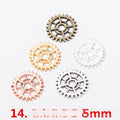 Zinc Alloy Gear Charm Pendant No.323281 for DIY Necklace Bracelet Jewelry Making view 1