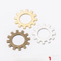 Zinc Alloy Gear Charm Pendant No.463706 for DIY Necklace Bracelet Jewelry Making view 1