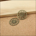 Zinc Alloy Gear Charm Pendant No.739136 for DIY Necklace Bracelet Jewelry Making view 3