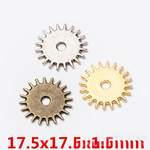 Zinc Alloy Gear Charm Pendant No.107421 for DIY Necklace Bracelet Jewelry Making