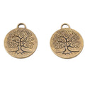 Zinc Alloy Tree Of Life Charm Pendant No.122511 for DIY Necklace Bracelet Jewelry Making view 2