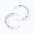 Zinc Alloy Moon Charm Pendant No.970426 for DIY Necklace Bracelet Jewelry Making view 2