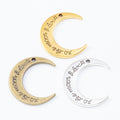 Zinc Alloy Moon Charm Pendant No.970426 for DIY Necklace Bracelet Jewelry Making view 5