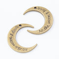 Zinc Alloy Moon Charm Pendant No.970426 for DIY Necklace Bracelet Jewelry Making view 4