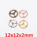 Zinc Alloy Gear Charm Pendant No.158176 for DIY Necklace Bracelet Jewelry Making view 1