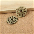 Zinc Alloy Gear Charm Pendant No.186348 for DIY Necklace Bracelet Jewelry Making view 3