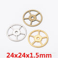 Zinc Alloy Gear Charm Pendant No.230296 for DIY Necklace Bracelet Jewelry Making view 1
