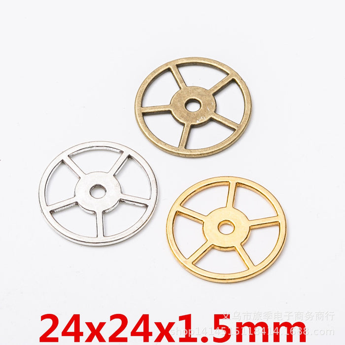 Zinc Alloy Gear Charm Pendant No.230296 for DIY Necklace Bracelet Jewelry Making