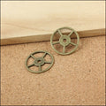 Zinc Alloy Gear Charm Pendant No.230296 for DIY Necklace Bracelet Jewelry Making view 3