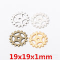 Zinc Alloy Gear Charm Pendant No.286809 for DIY Necklace Bracelet Jewelry Making view 1