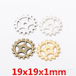 Zinc Alloy Gear Charm Pendant No.286809 for DIY Necklace Bracelet Jewelry Making