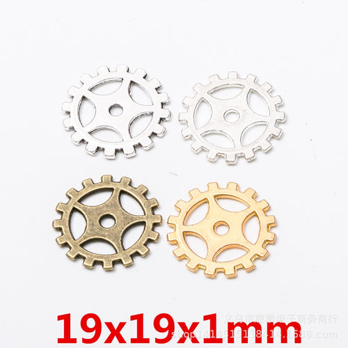 Zinc Alloy Gear Charm Pendant No.286809 for DIY Necklace Bracelet Jewelry Making
