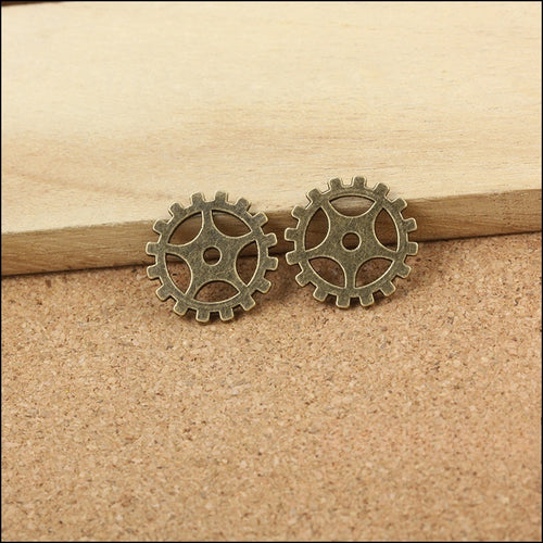Zinc Alloy Gear Charm Pendant No.286809 for DIY Necklace Bracelet Jewelry Making