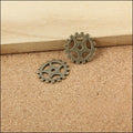 Zinc Alloy Gear Charm Pendant No.286809 for DIY Necklace Bracelet Jewelry Making view 3