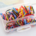 Fluorescent Color Mini Hair Elastic Bands in Storage Box view 2