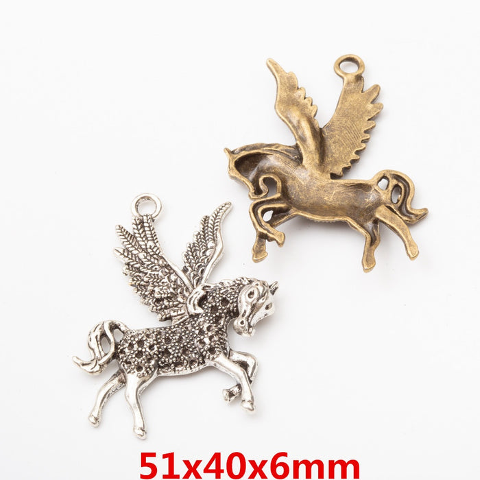Zinc Alloy Pegasus Charm Pendant for DIY Necklace Bracelet Jewelry Making