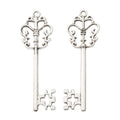 Zinc Alloy Crown Key Charm Pendant No.069265 for DIY Necklace Bracelet Jewelry Making view 2