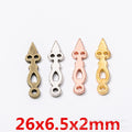 Zinc Alloy Gear Pin Charm Pendant for DIY Necklace Bracelet Jewelry Making view 1