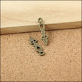 Zinc Alloy Gear Pin Charm Pendant for DIY Necklace Bracelet Jewelry Making view 3