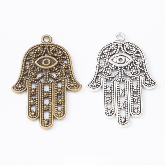Zinc Alloy Hand Charm Pendant No.964937 for DIY Necklace Bracelet Jewelry Making