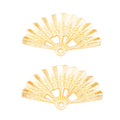 Zinc Alloy Fan Charm Pendant No.964992 for DIY Necklace Bracelet Jewelry Making view 3