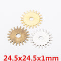 Zinc Alloy Gear Charm Pendant No.352264 for DIY Necklace Bracelet Jewelry Making view 1