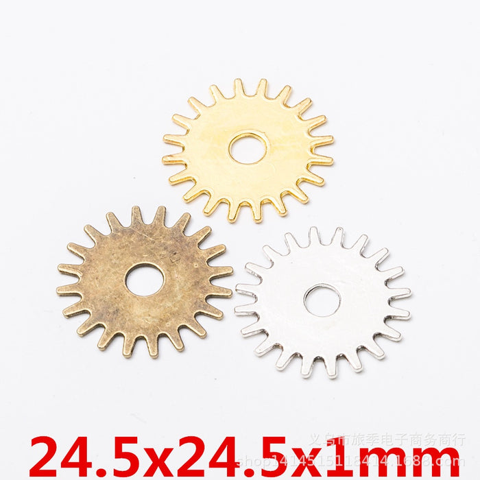 Zinc Alloy Gear Charm Pendant No.352264 for DIY Necklace Bracelet Jewelry Making