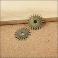 Zinc Alloy Gear Charm Pendant No.352264 for DIY Necklace Bracelet Jewelry Making view 3