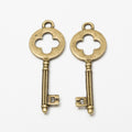 Zinc Alloy Cross Key Charm Pendant for DIY Necklace Bracelet Jewelry Making view 2