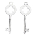 Zinc Alloy Cross Key Charm Pendant for DIY Necklace Bracelet Jewelry Making view 3