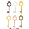 Zinc Alloy Cross Key Charm Pendant for DIY Necklace Bracelet Jewelry Making view 1