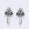 Zinc Alloy Owl Key Charm Pendant for DIY Necklace Bracelet Jewelry Making view 4