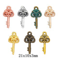 Zinc Alloy Owl Key Charm Pendant for DIY Necklace Bracelet Jewelry Making view 1