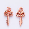 Zinc Alloy Owl Key Charm Pendant for DIY Necklace Bracelet Jewelry Making view 3