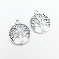 Zinc Alloy Tree Of Life Charm Pendant No.518312 for DIY Necklace Bracelet Jewelry Making view 3