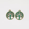 Zinc Alloy Tree Of Life Charm Pendant No.518312 for DIY Necklace Bracelet Jewelry Making view 5