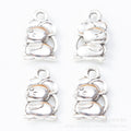 Zinc Alloy Rat Charm Pendant for DIY Necklace Bracelet Jewelry Making view 3