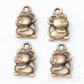 Zinc Alloy Rat Charm Pendant for DIY Necklace Bracelet Jewelry Making view 4