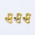 Zinc Alloy Rabbit Charm Pendant No.389231 for DIY Necklace Bracelet Jewelry Making view 4