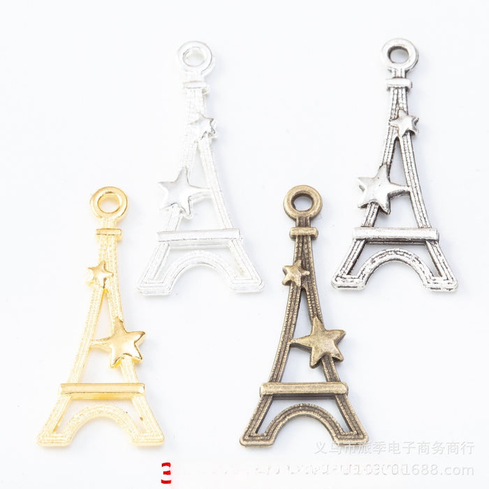 Zinc Alloy Eiffel Tower Charm Pendant No.994957 for DIY Necklace Bracelet Jewelry Making