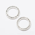 Zinc Alloy Circle Ring Charm Pendant for DIY Necklace Bracelet Jewelry Making view 2