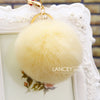 Beige Plain-Pom