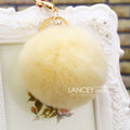 Plain Plush Pom Pom Keychains With Metal Clips in Fifteen Colors view 11