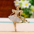 Jeweled Ballerina Plush Pom Pom Keychains in Three Colors view 3