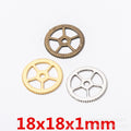 Zinc Alloy Gear Charm Pendant No.146690 for DIY Necklace Bracelet Jewelry Making view 1