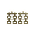31x24mm Alloy Double Happiness Charm Pendant