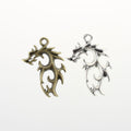 Openwork Flame Dragon Alloy Charms in Three Finishes view 2