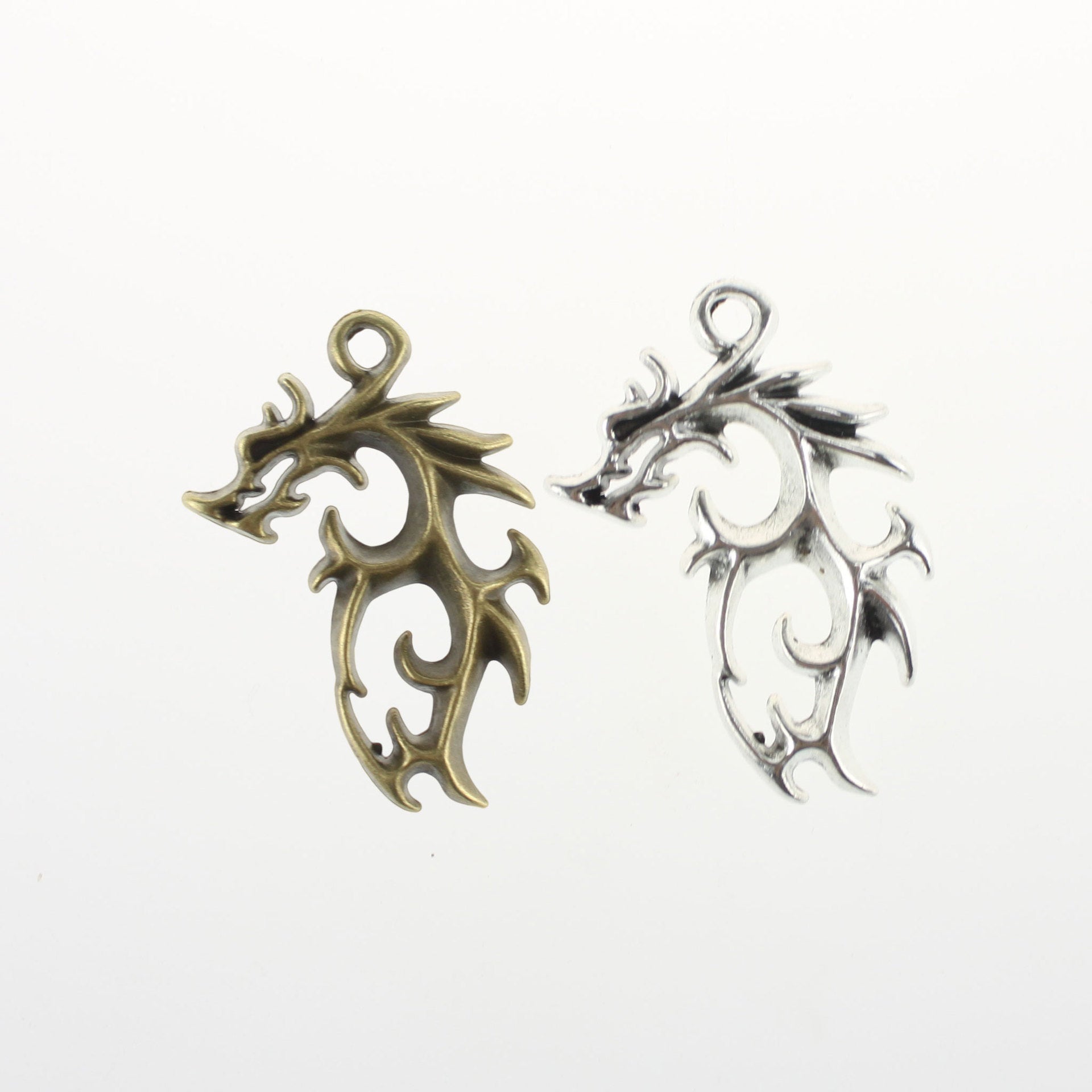 41x26mm Flame Dragon Alloy Charm Pendant