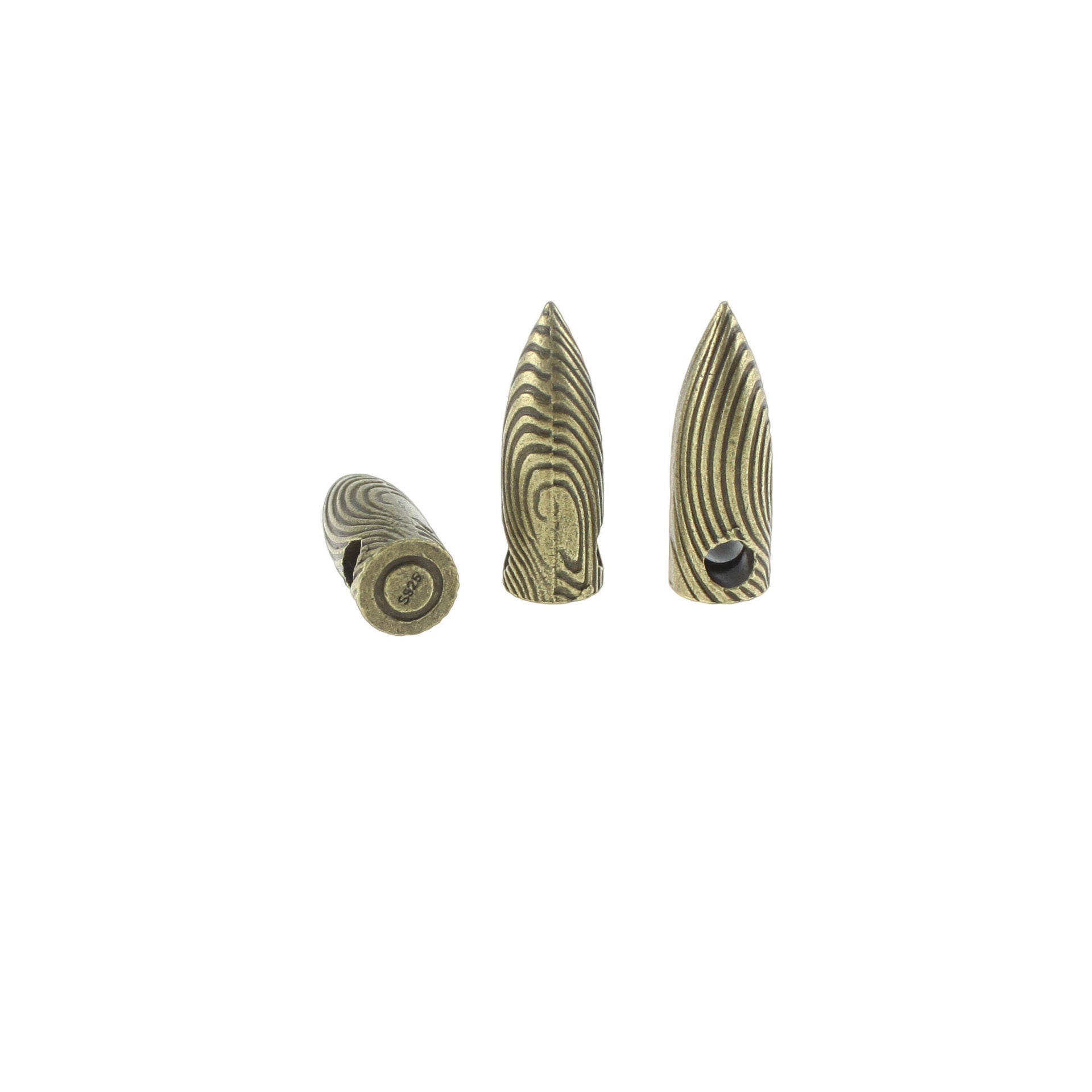 Large Hole Bullet Head Alloy Charm Pendant