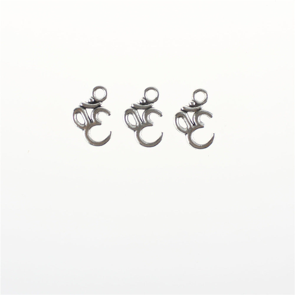 3D Alloy Tail Chain Charm Pendant for DIY Jewelry